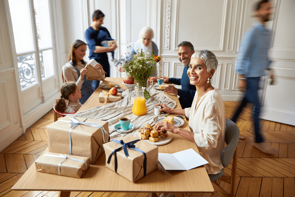 brunch d'anniversaire pour offrir cadeau femme 50 ans