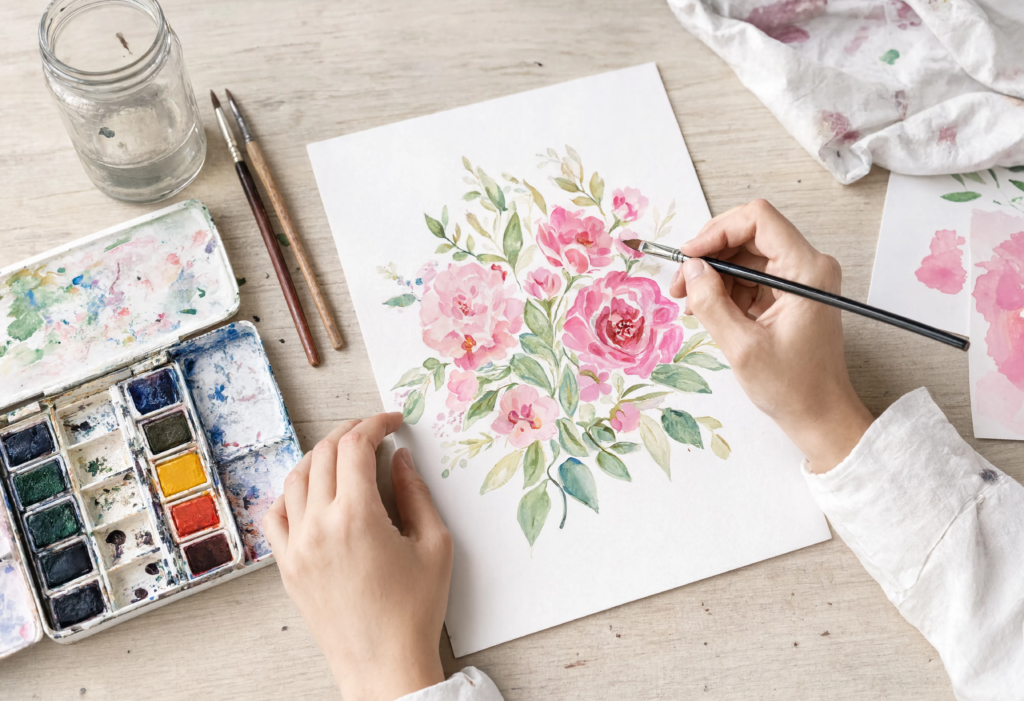 cadeau atelier creatif peinture calligraphie aquarelle